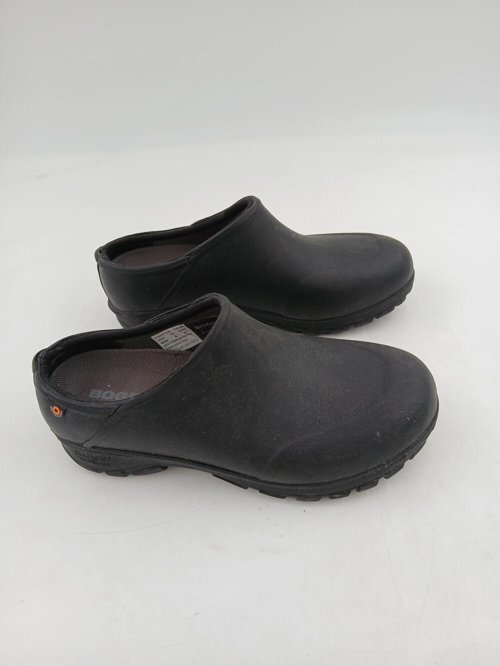 BOGS Sauvie Clog Shoes Mens Black Waterproof Slip Resistant Work Garden Size 8